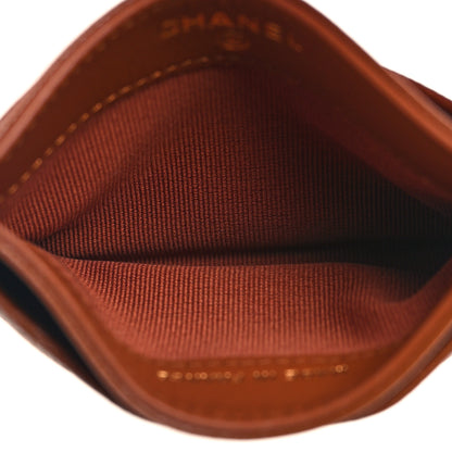 Chanel Shiny Caviar Quilted Strass Quilted Crystal Card Holder Brown 5 of 9