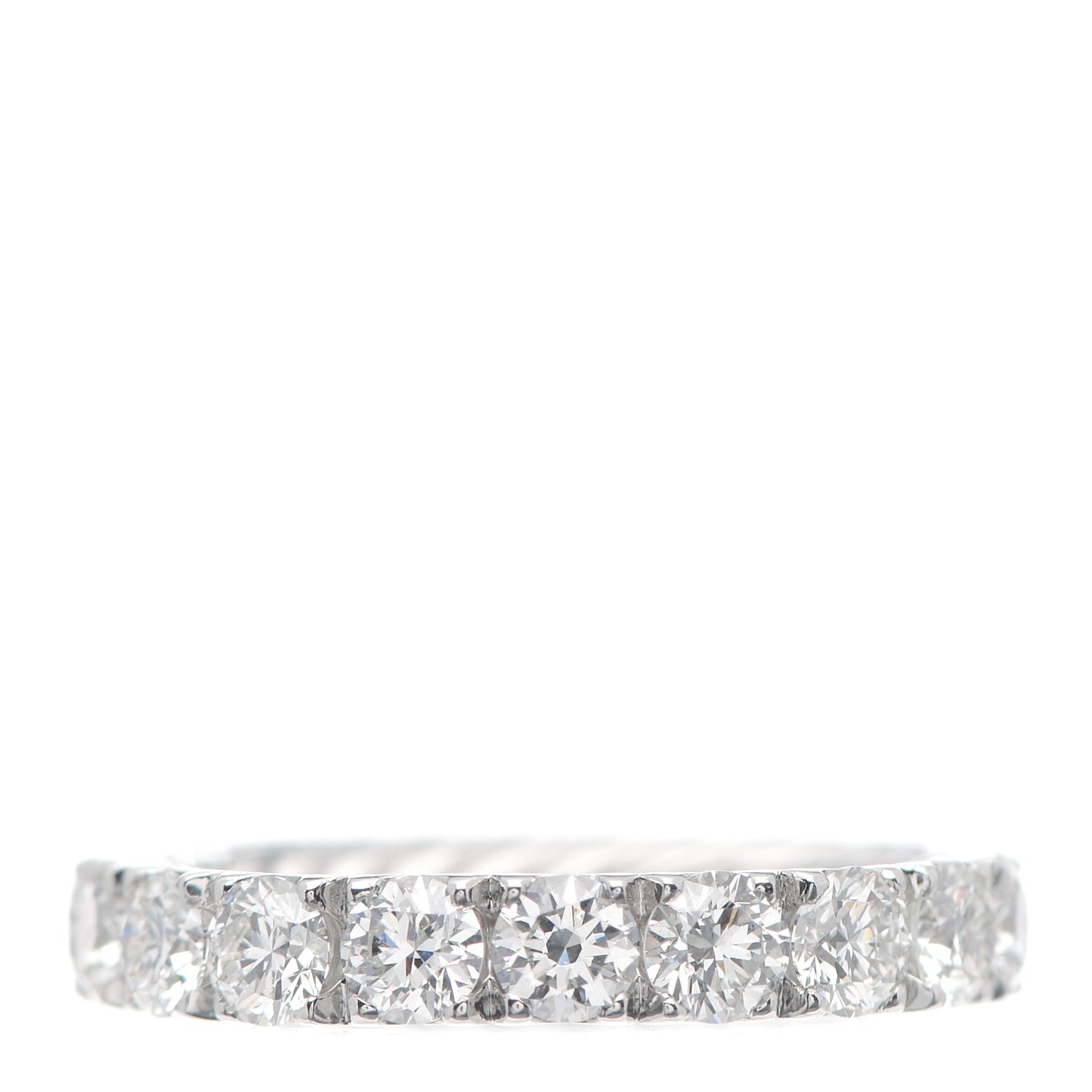 Platinum Diamond 3.6mm Eden Eternity Wedding Band Ring 50 5.5