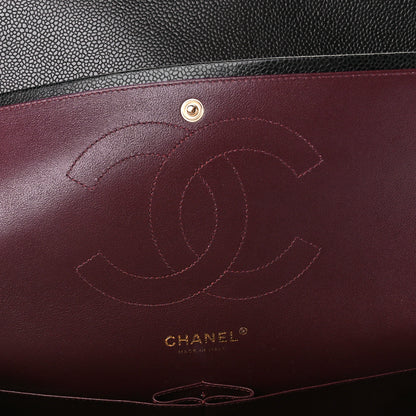 Chanel Caviar Quilted Jumbo Double Flap Black 6 of 12