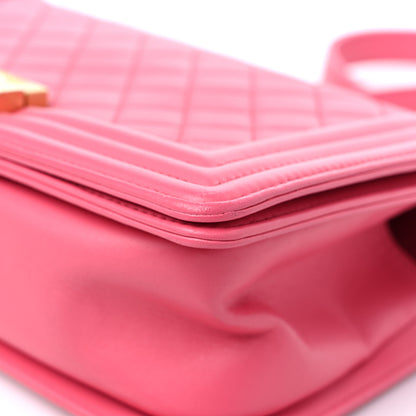Chanel Lambskin Quilted Medium Boy Flap Pink 9 of 15