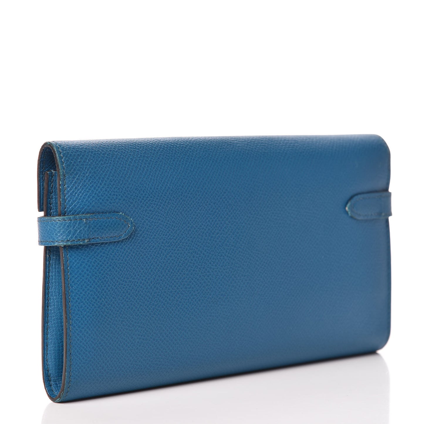 Epsom Kelly Longue Wallet Bleu Izmir