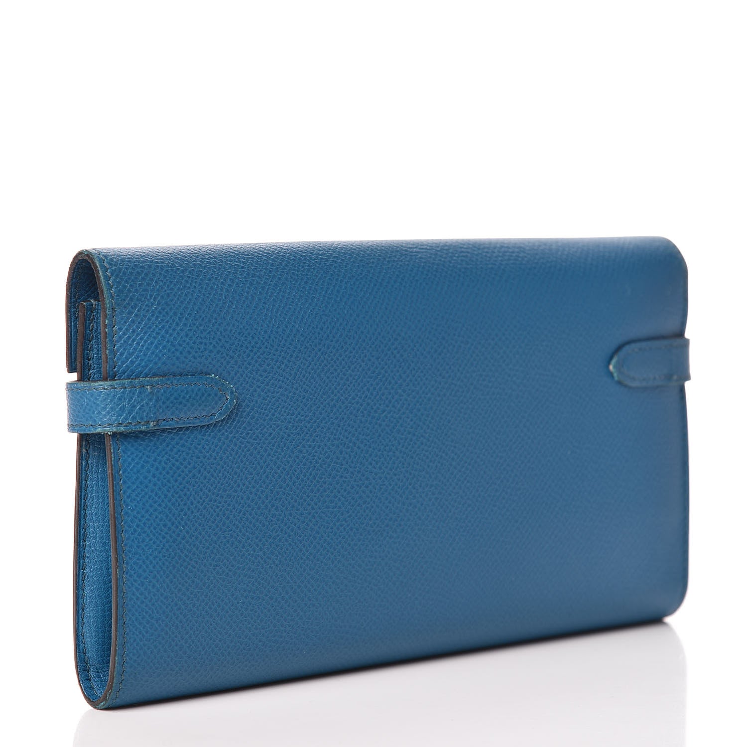 Hermes Epsom Kelly Longue Wallet Bleu Izmir 3 of 7