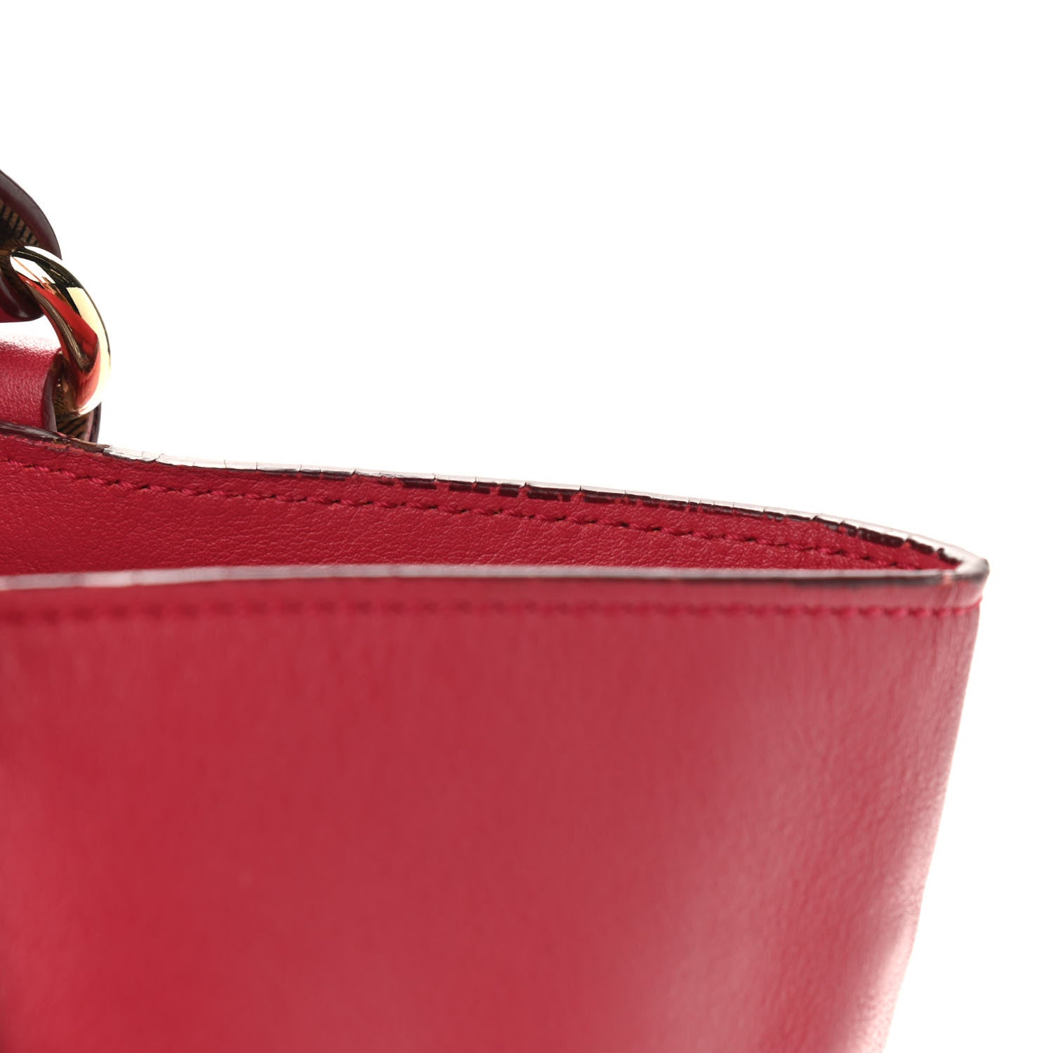 Burberry Calfskin House Check Small Canterbury Tote Raspberry 13 of 16
