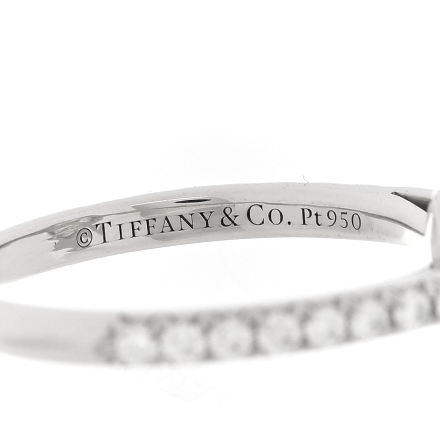Tiffany Platinum Diamond 1.06ct Soleste Oval Cut Halo Engagement Ring 46 3.75 5 of 7