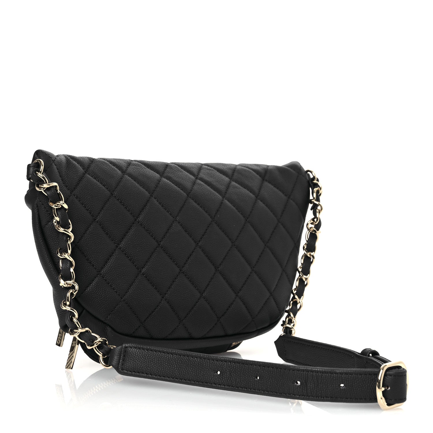 Chanel Caviar Quilted Business Affinity Waist Belt Bag Navy 3 of 10