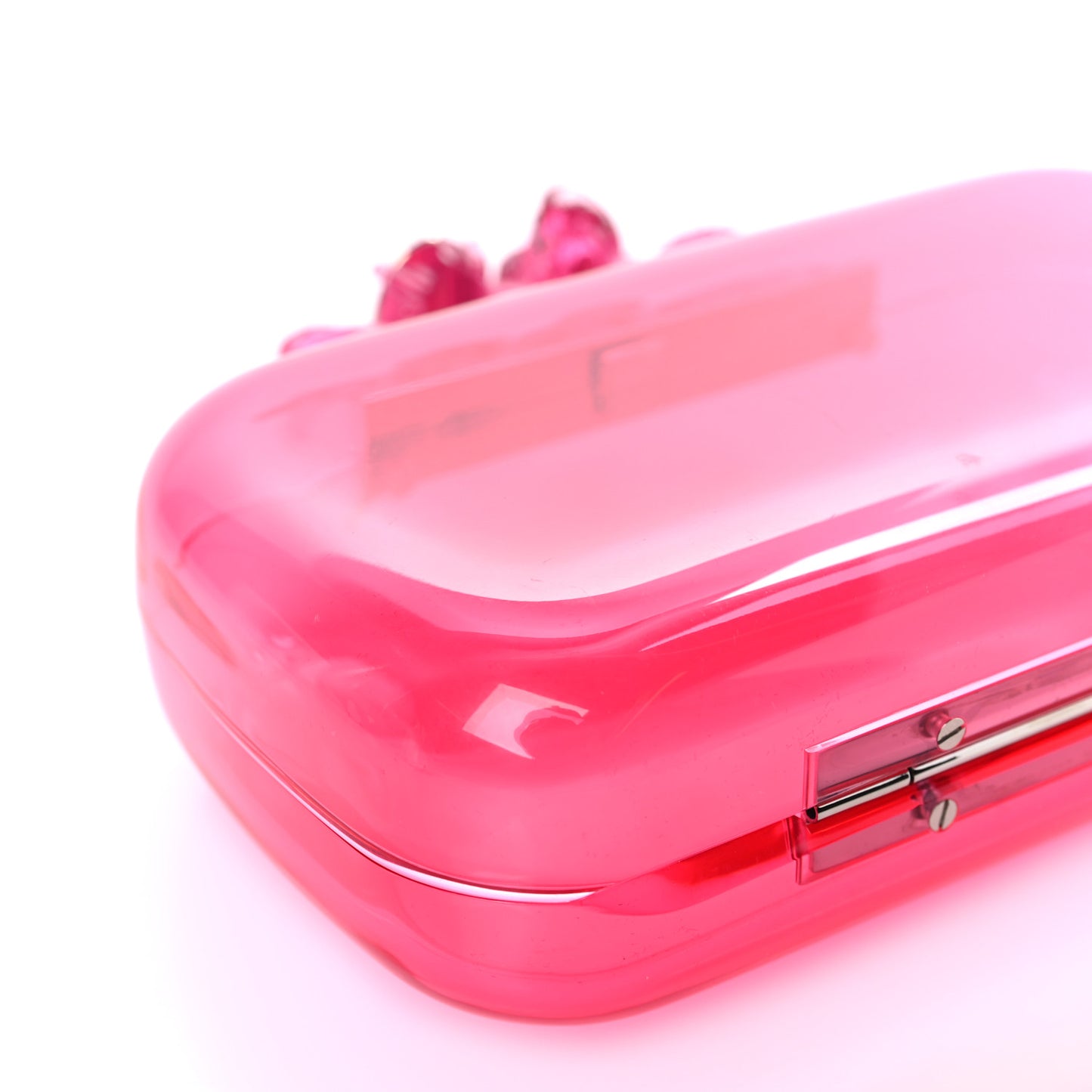 Resin Knuckle Clutch Pink