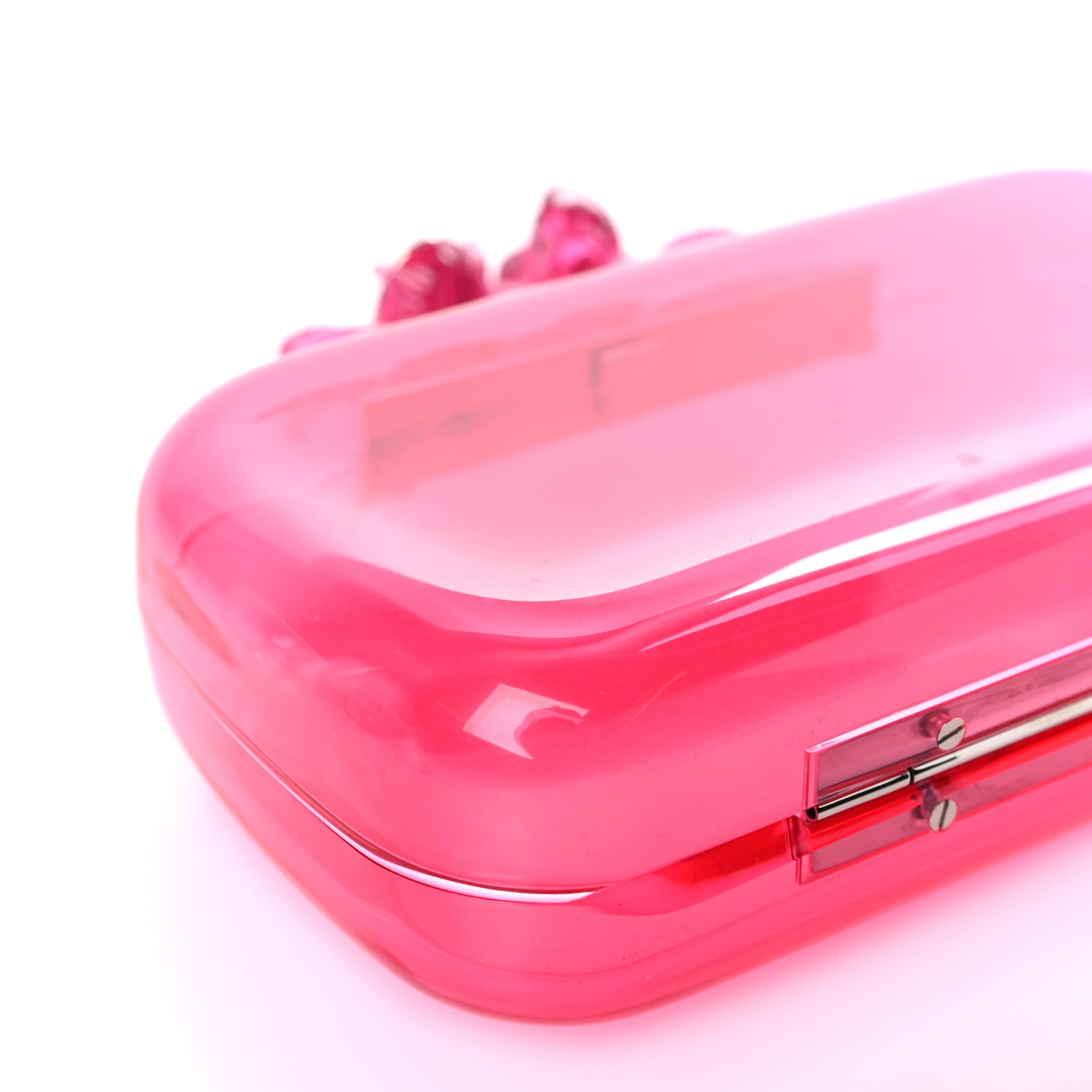 Alexander McQueen Resin Knuckle Clutch Pink 7 of 8