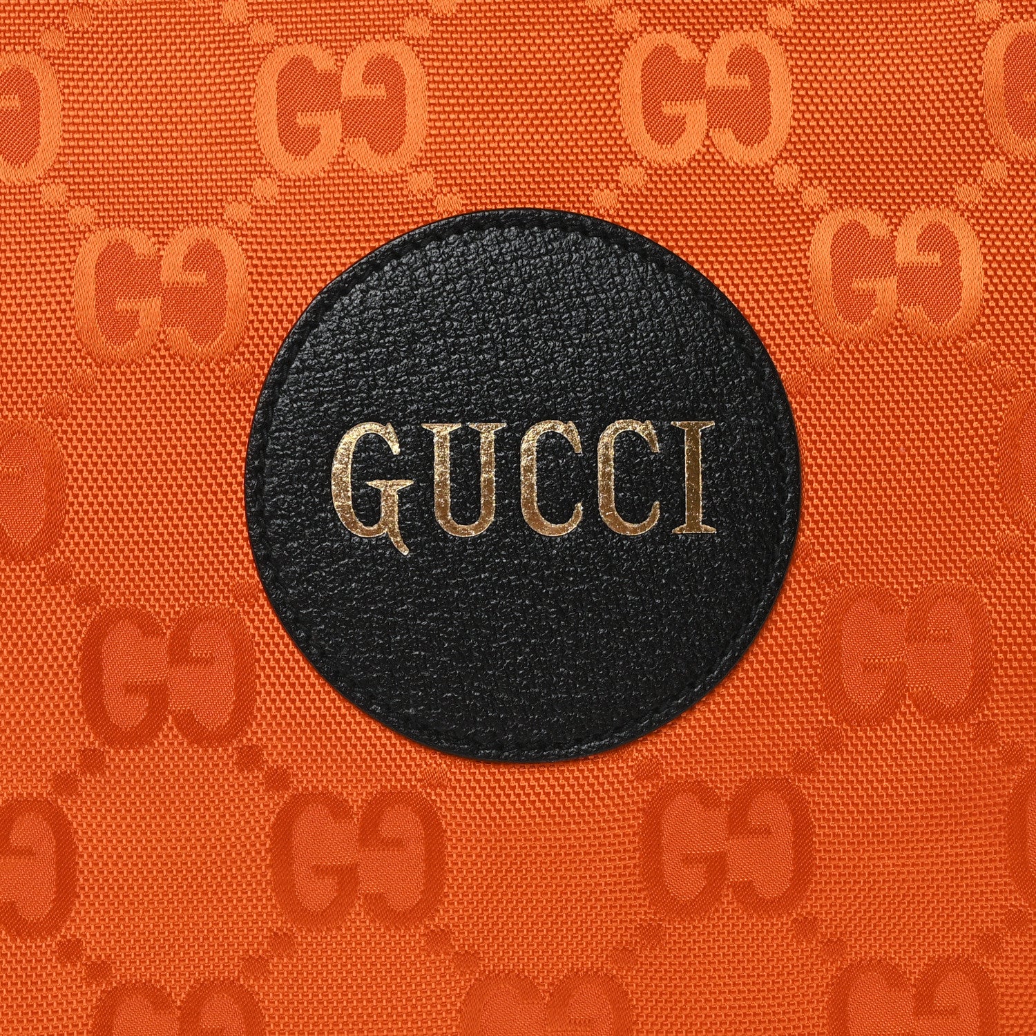 Gucci Econyl Nylon Monogram Off The Grid Long Tote Bag Carrot Orange Black 8 of 10