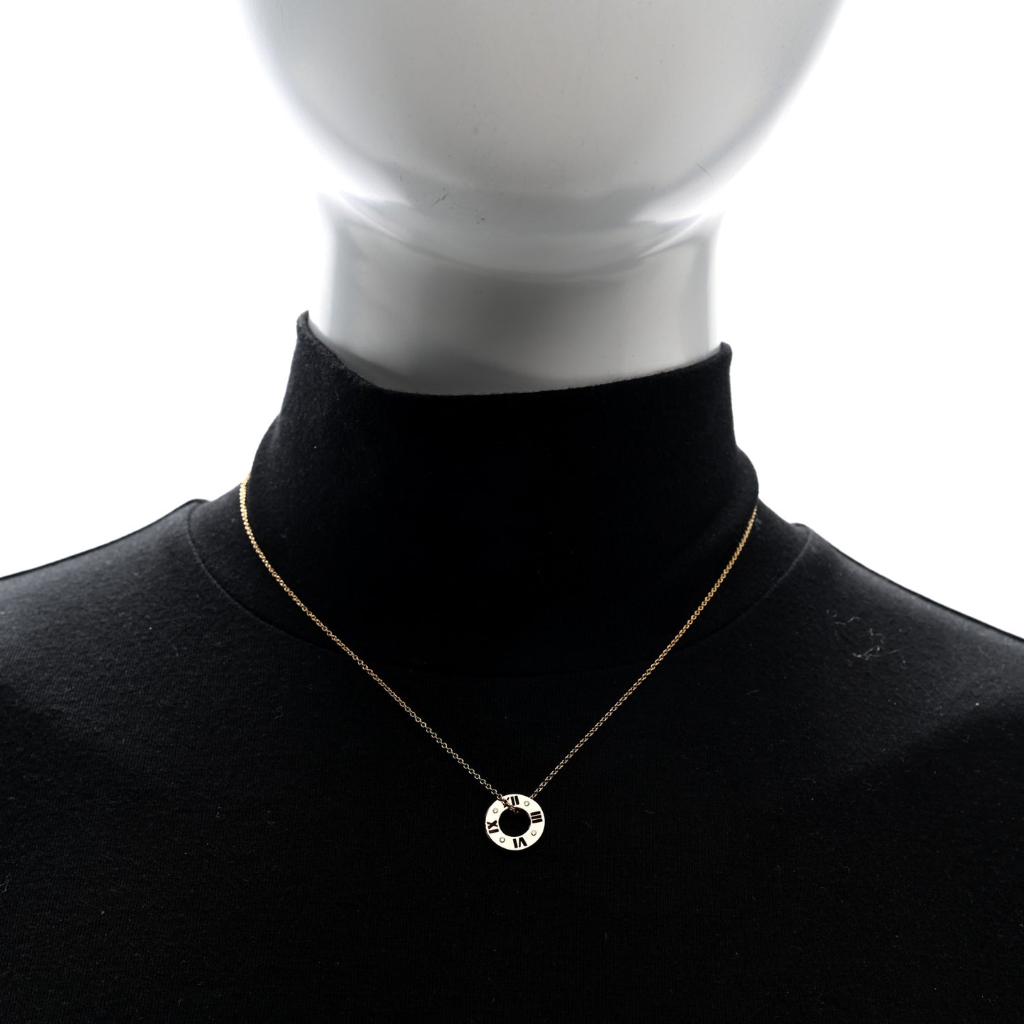 18K Rose Gold Diamond Atlas Pierced Pendant Necklace