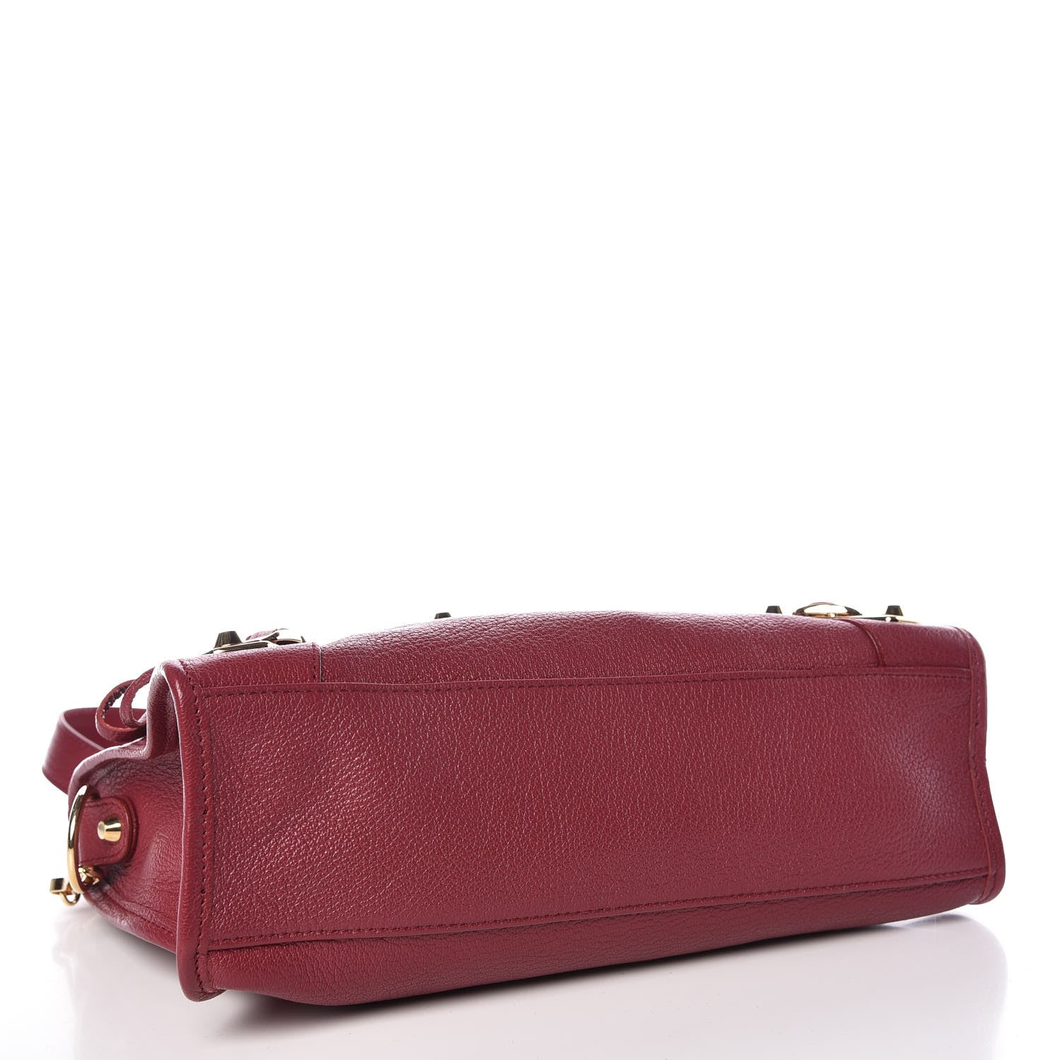Balenciaga Chevre Gold Metallic Edge Hardware S City Rouge Grenat 4 of 9