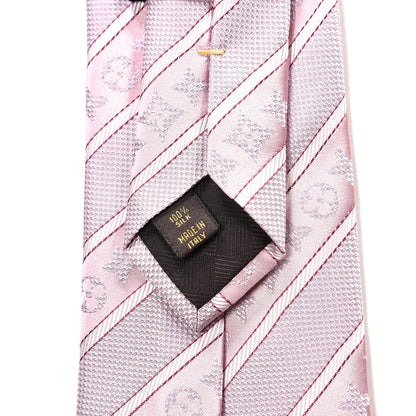 Louis Vuitton Silk Mens Panache Neck Tie Pink 3 of 4