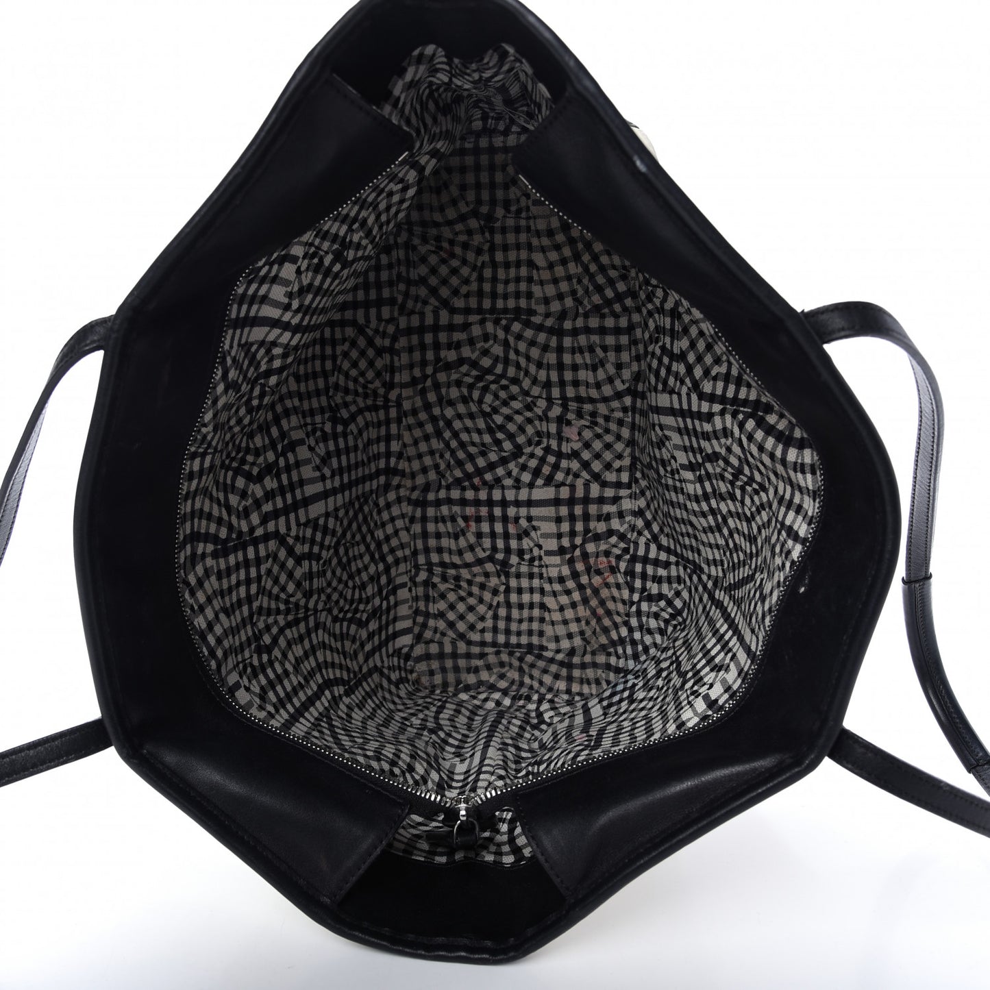 Visetos Medium Anya Zip Top Shopper Tote White