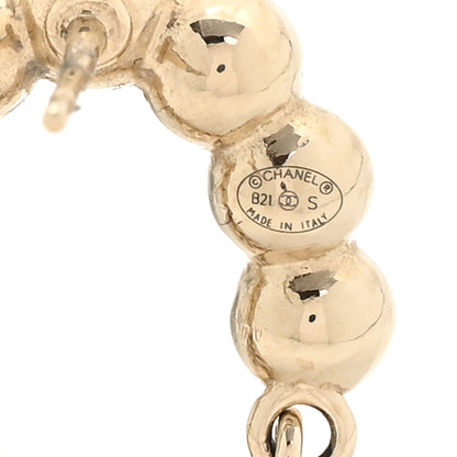 Chanel Pearl Quilted CC Flap Bag Earrings Gold 4 of 4
