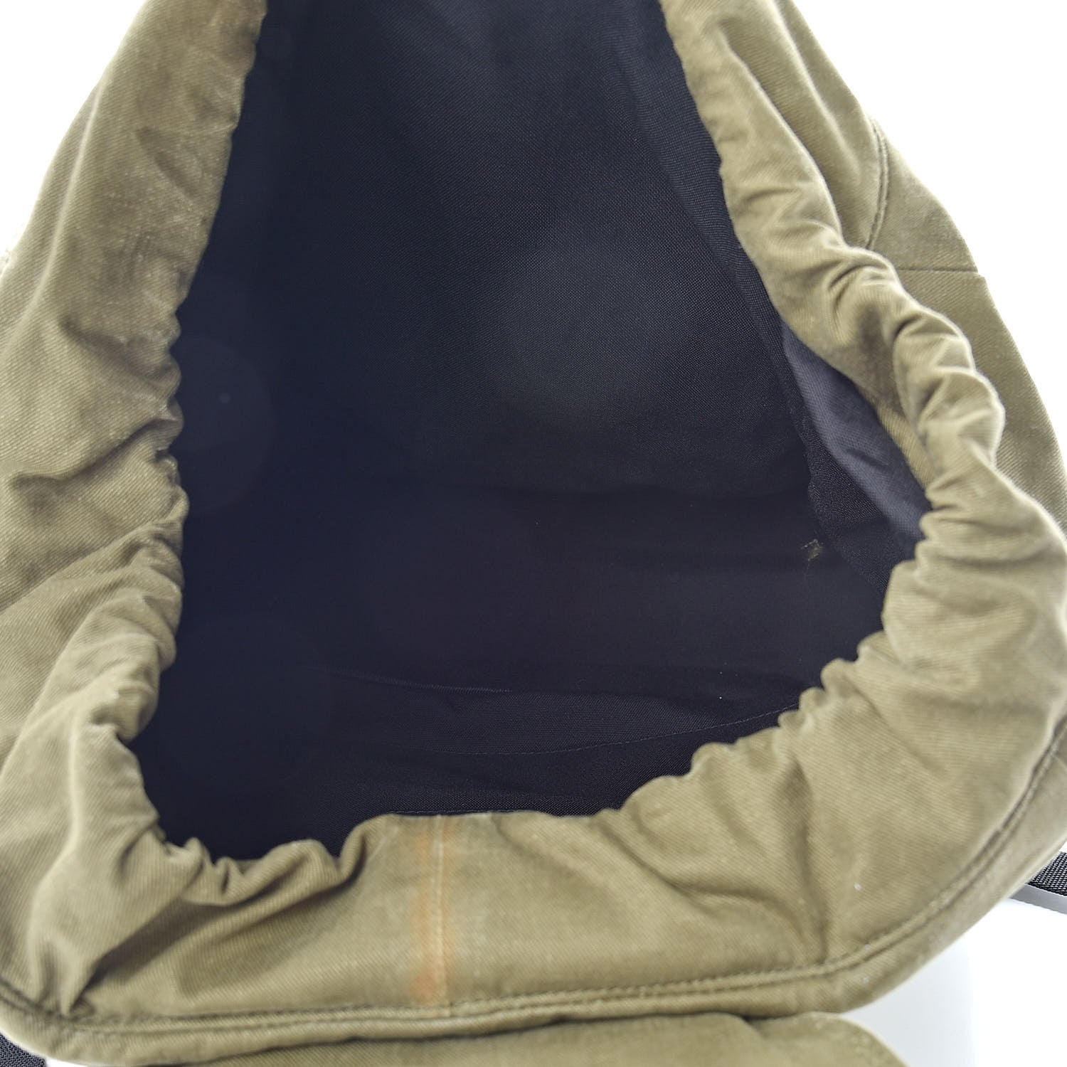 Saint Laurent Gabardine Noe Backpack Khaki 5 of 10