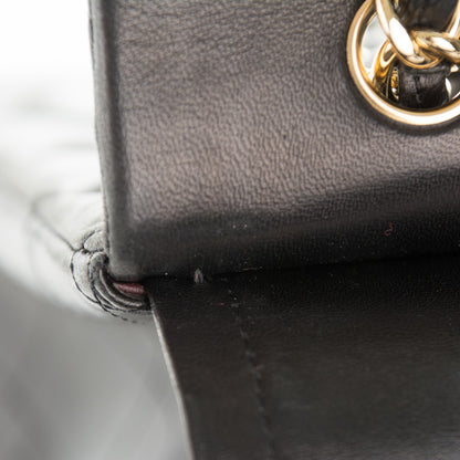 Chanel Lambskin Quilted Maxi Double Flap Black 8 of 9