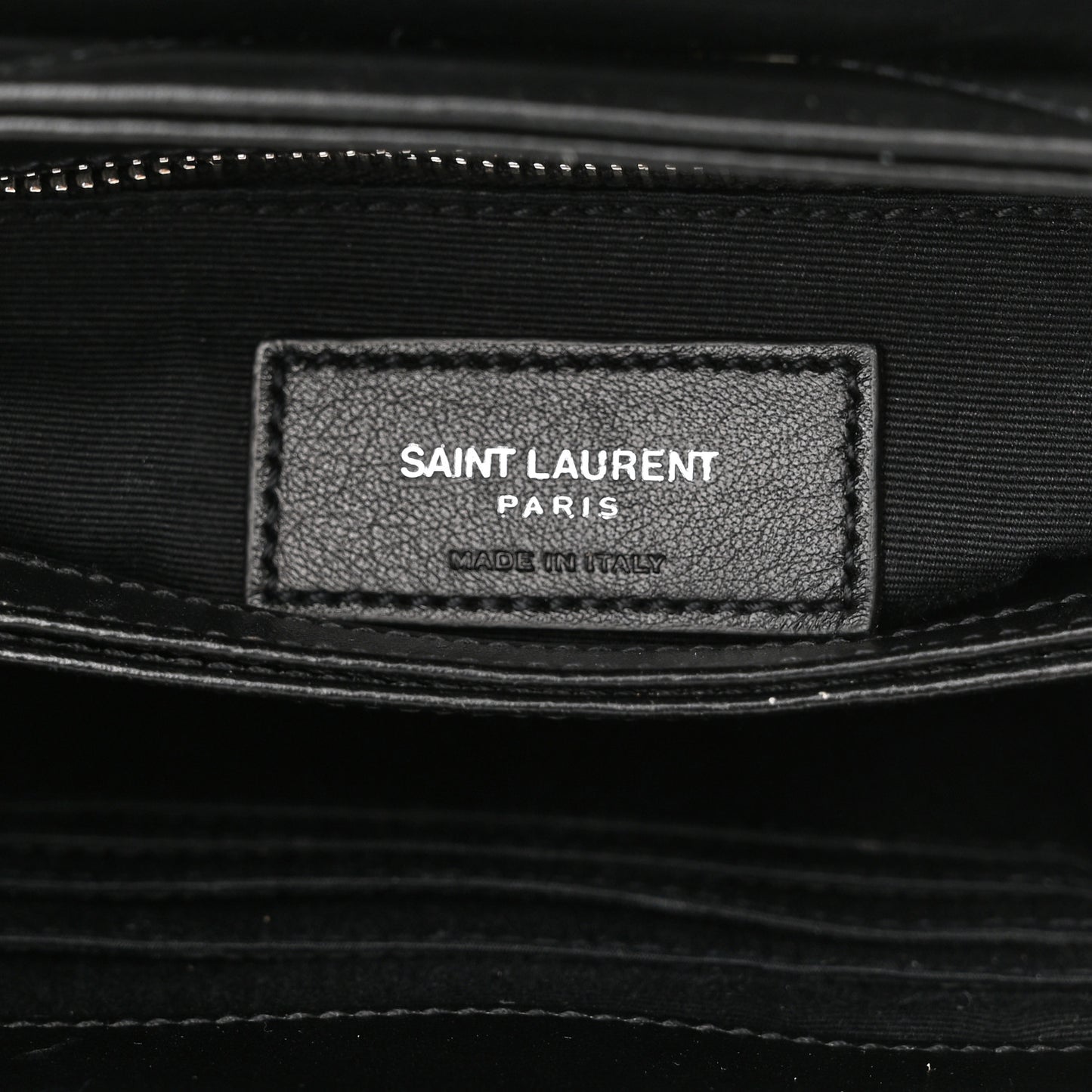 Calfskin Y Quilted Monogram Toy Loulou Crossbody Bag Black