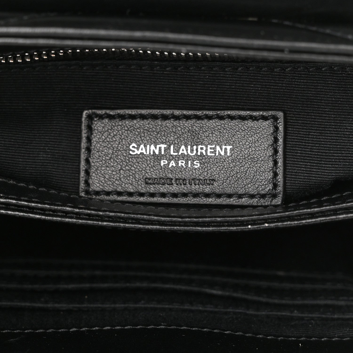 Saint Laurent Calfskin Y Quilted Monogram Toy Loulou Crossbody Bag Black 7 of 11