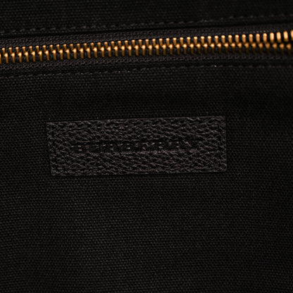Burberry Mega Check Calfskin Abbeydale Simple Backpack Black Camel 6 of 10