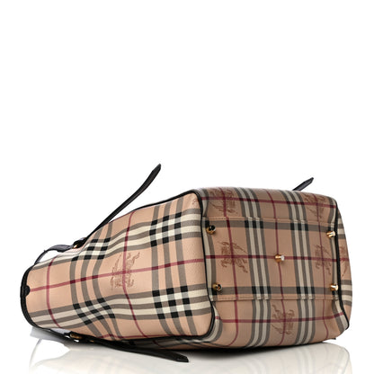 Burberry Haymarket Check Small Canterbury Tote Chocolate 4 of 14
