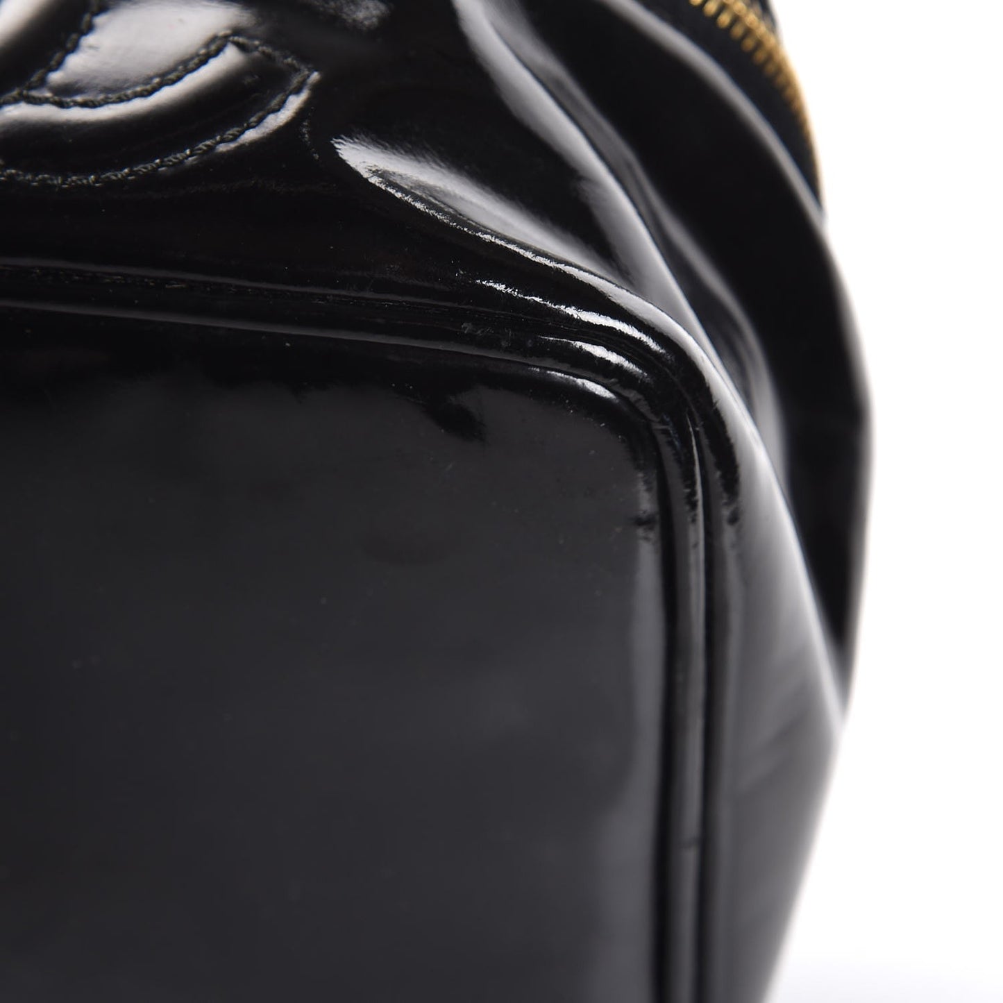 Patent Vanity Cosmetic Case Black