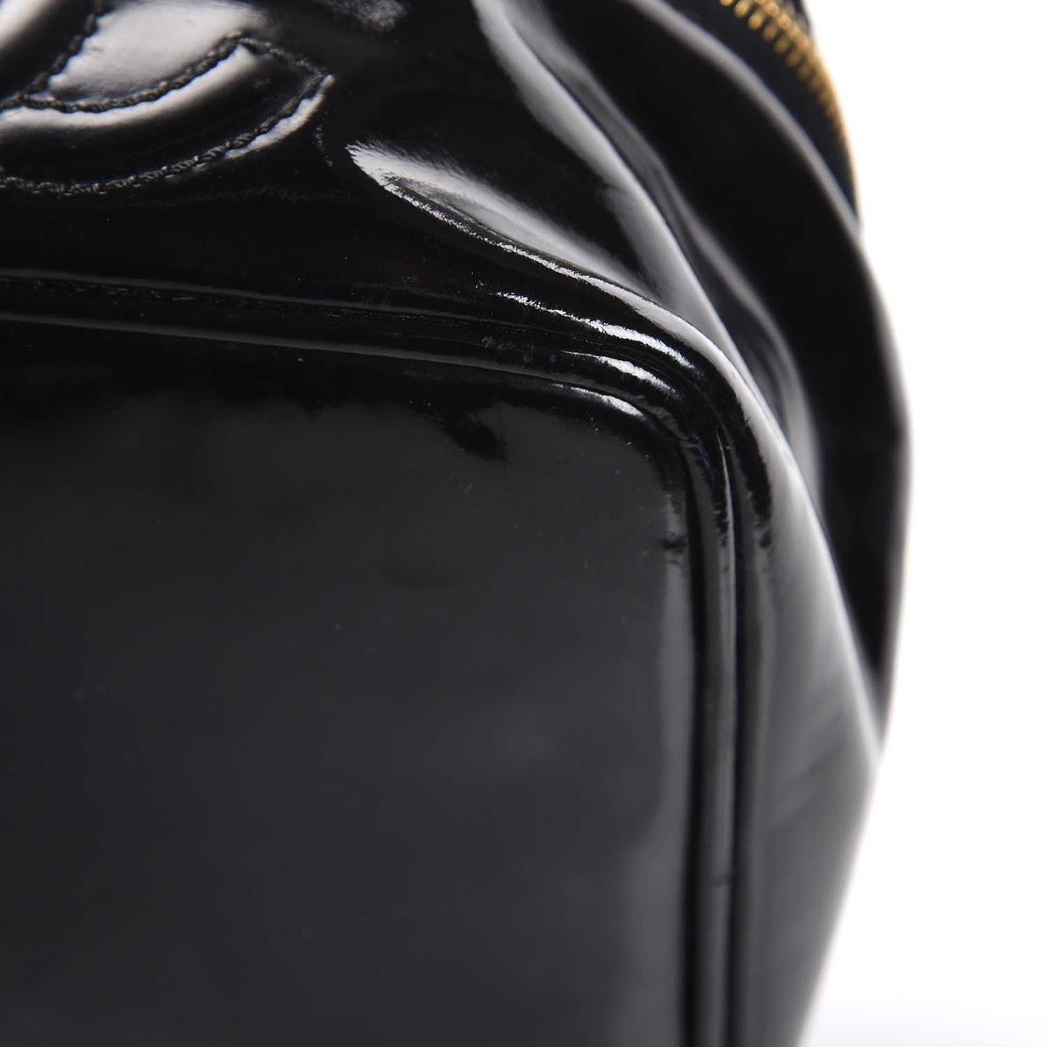 Chanel Patent Vanity Cosmetic Case Black 13 of 16