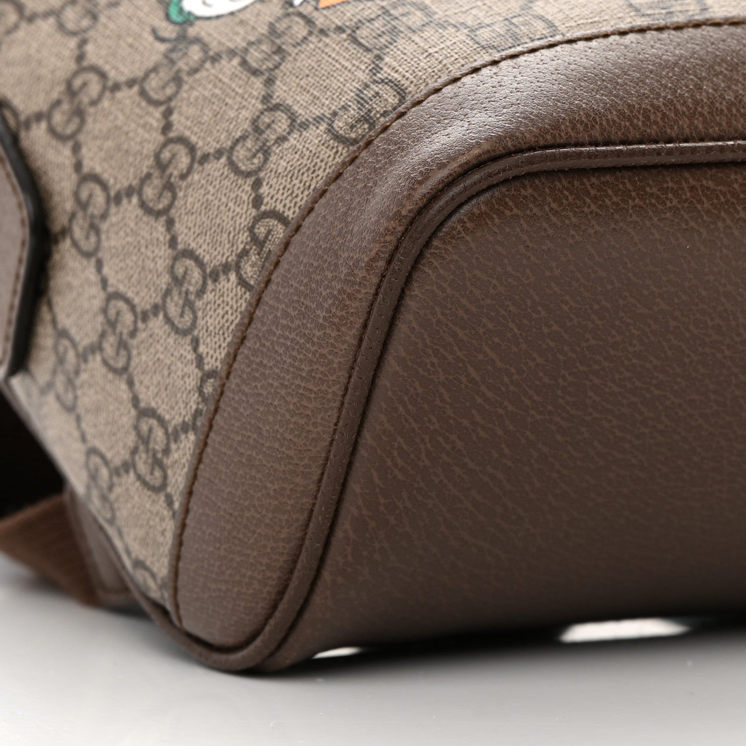 Gucci X DISNEY GG Supreme Monogram Donald Duck Small Interlocking G Dome Backpack Beige Multicolor New Acero 9 of 14
