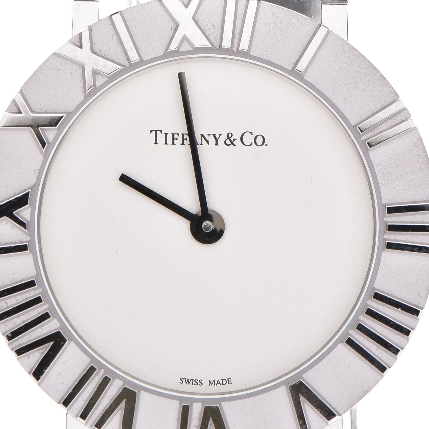 Tiffany Sterling Silver Calfskin 29mm Atlas Quartz Watch Black 8 of 13
