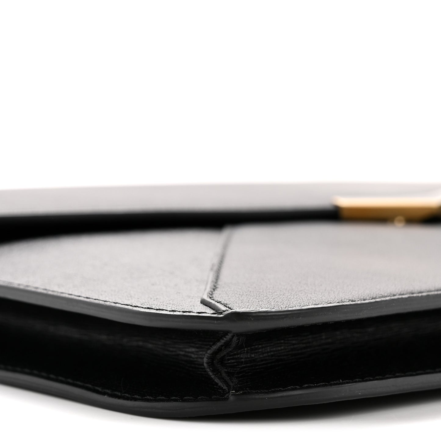 Calfskin Vitello Elite 2Jours Envelope Clutch Black
