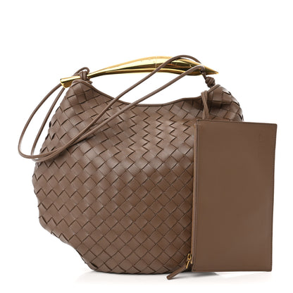 Bottega Veneta Nappa Intrecciato Medium Sardine Bag Taupe Grey 1 of 13