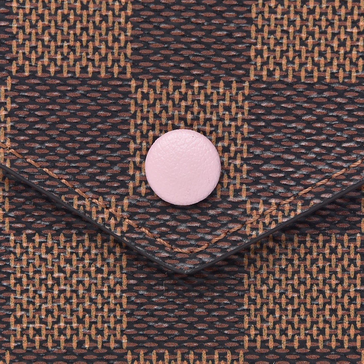 Damier Ebene Victorine Wallet Rose Ballerine