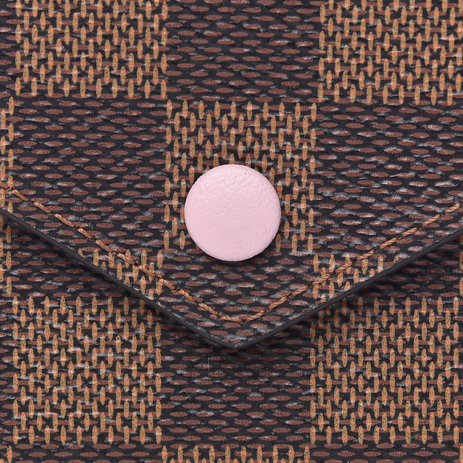 Louis Vuitton Damier Ebene Victorine Wallet Rose Ballerine 8 of 9
