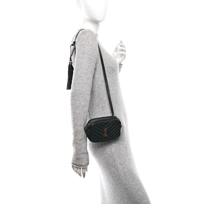 Saint Laurent Calfskin Matelasse Monogram Lou Belt Bag Black 2 of 10