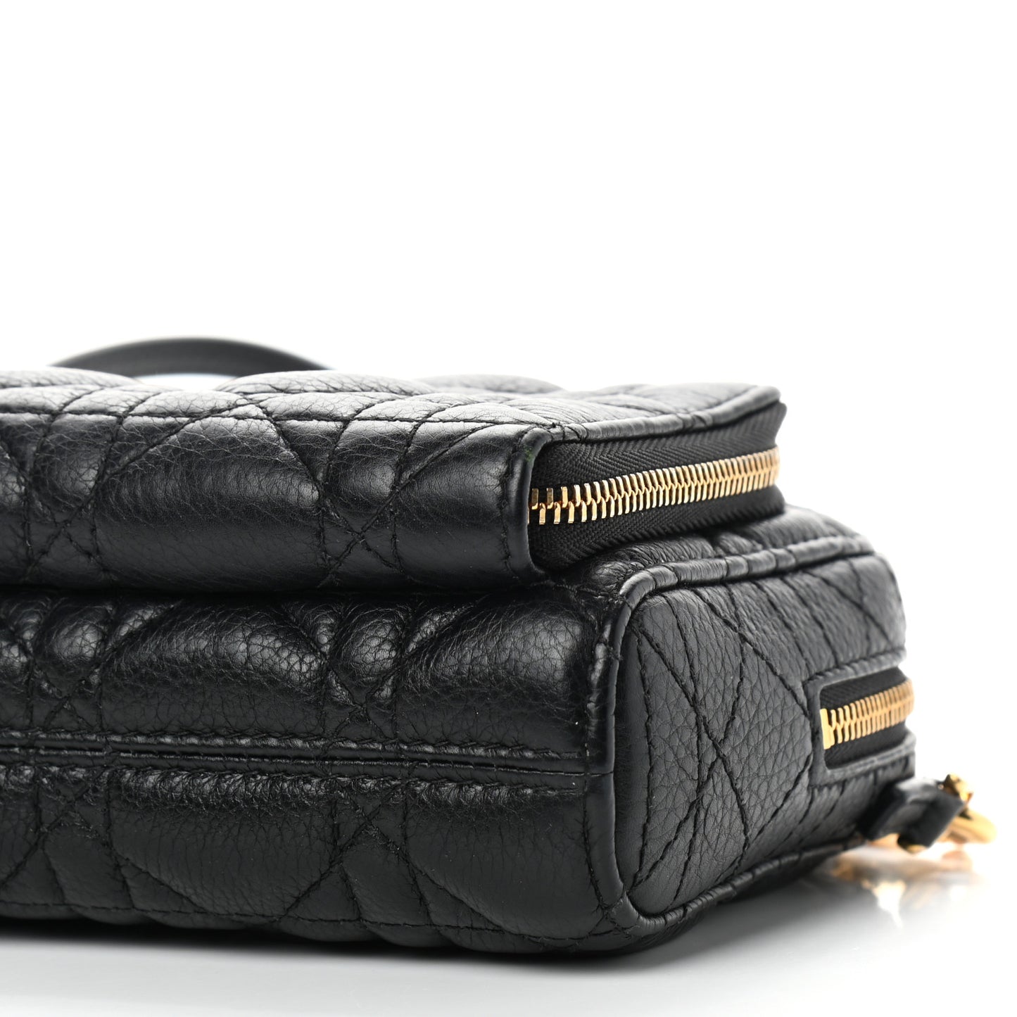 Supple Calfskin Caro Double Pouch Black
