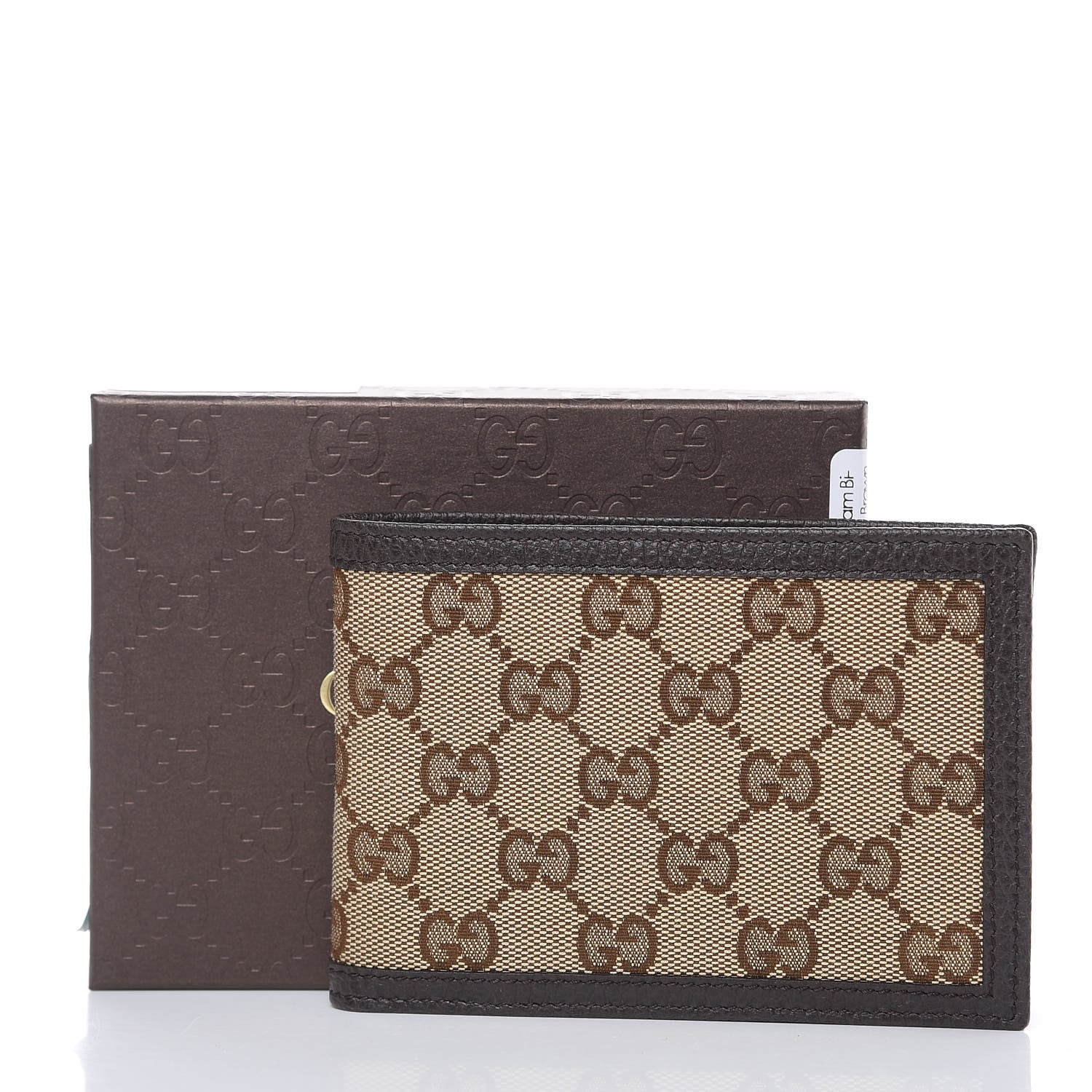 Gucci Monogram Bi-Fold Wallet Dark Brown 8 of 8