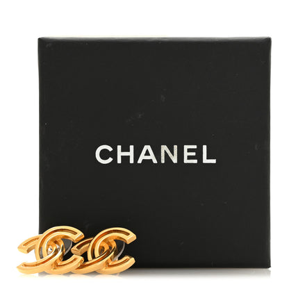 Chanel Metal Obazine CC Earrings Gold 5 of 5