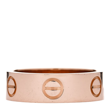 Cartier 18K Pink Gold 5.5mm LOVE Ring 51 5.75 1 of 4