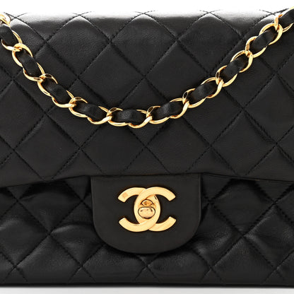 Chanel Lambskin Quilted Small Double Flap Black 9 of 12