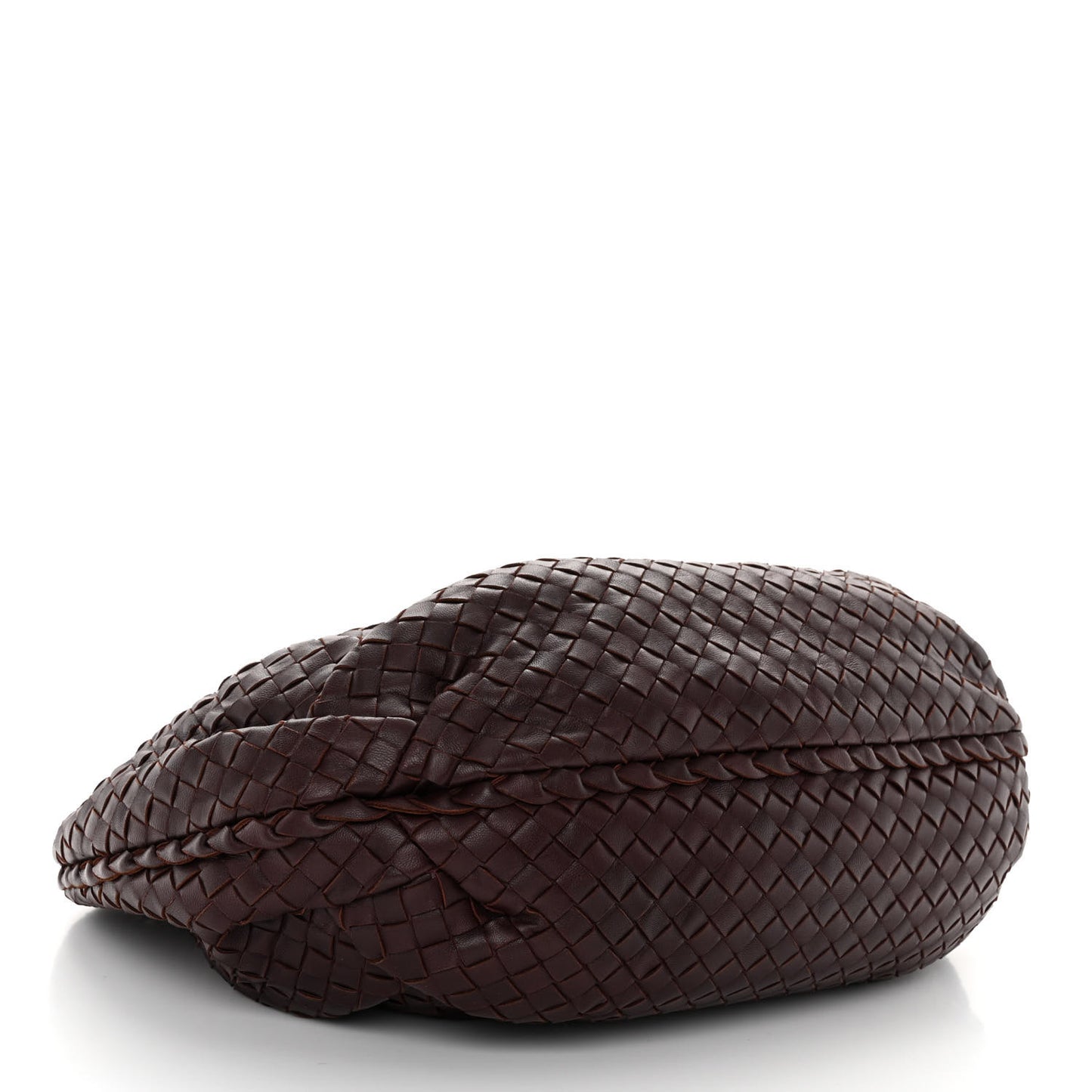 Nappa Intrecciato Medium Belly Veneta Hobo Aubergine