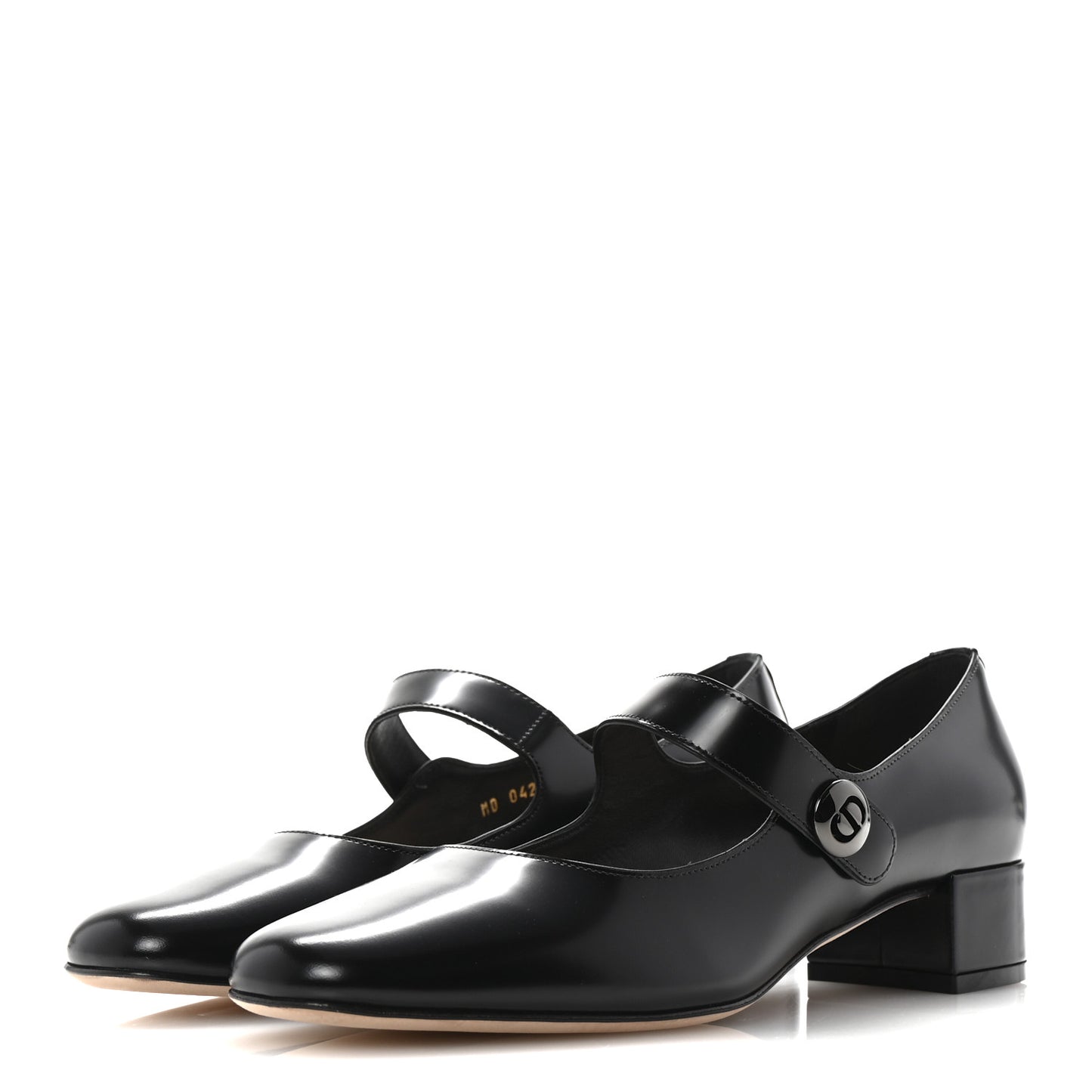 Brushed Calfskin Uniform 30mm Pumps 38 Black