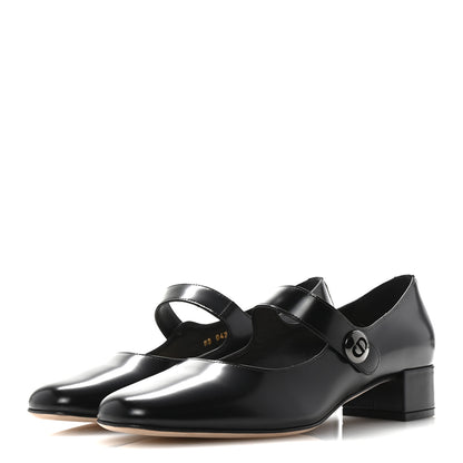 Christian Dior Brushed Calfskin Uniform 30mm Pumps 38 Black 4 of 9