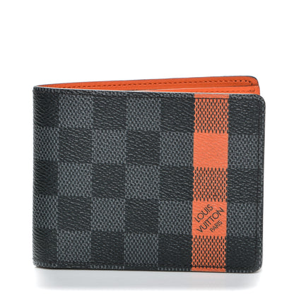 Louis Vuitton Damier Graphite Stripe Slender Wallet Comet 1 of 6