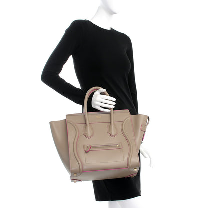 Celine Smooth Calfskin Mini Luggage Beige 2 of 7