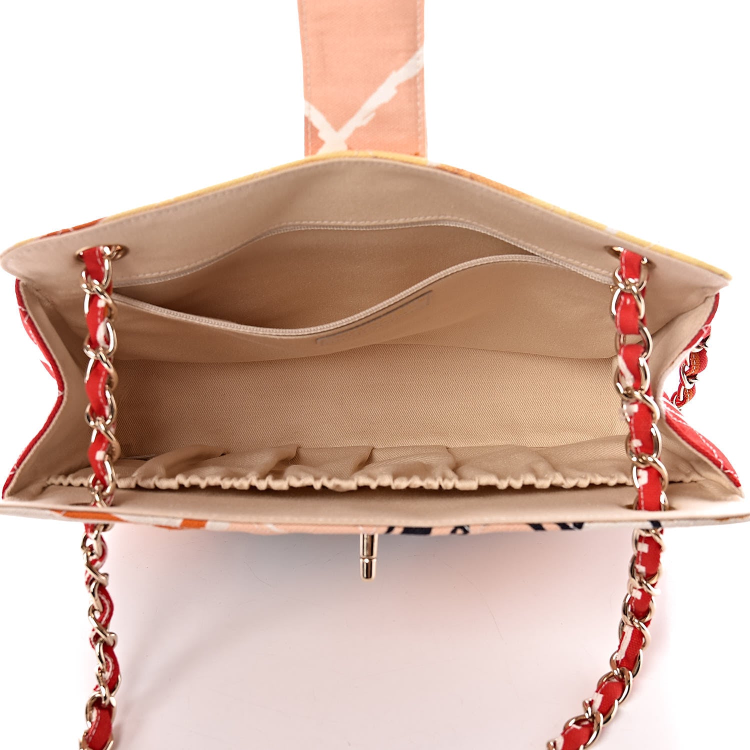 Chanel Canvas Printed Eiffel Tower Shoulder Bag 5 of 15