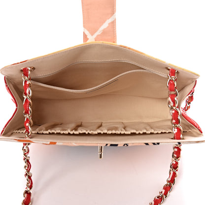 Chanel Canvas Printed Eiffel Tower Shoulder Bag 5 of 15