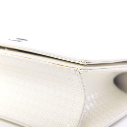 Christian Dior Patent Micro-Cannage Small Diorama Flap Bag White 12 of 15