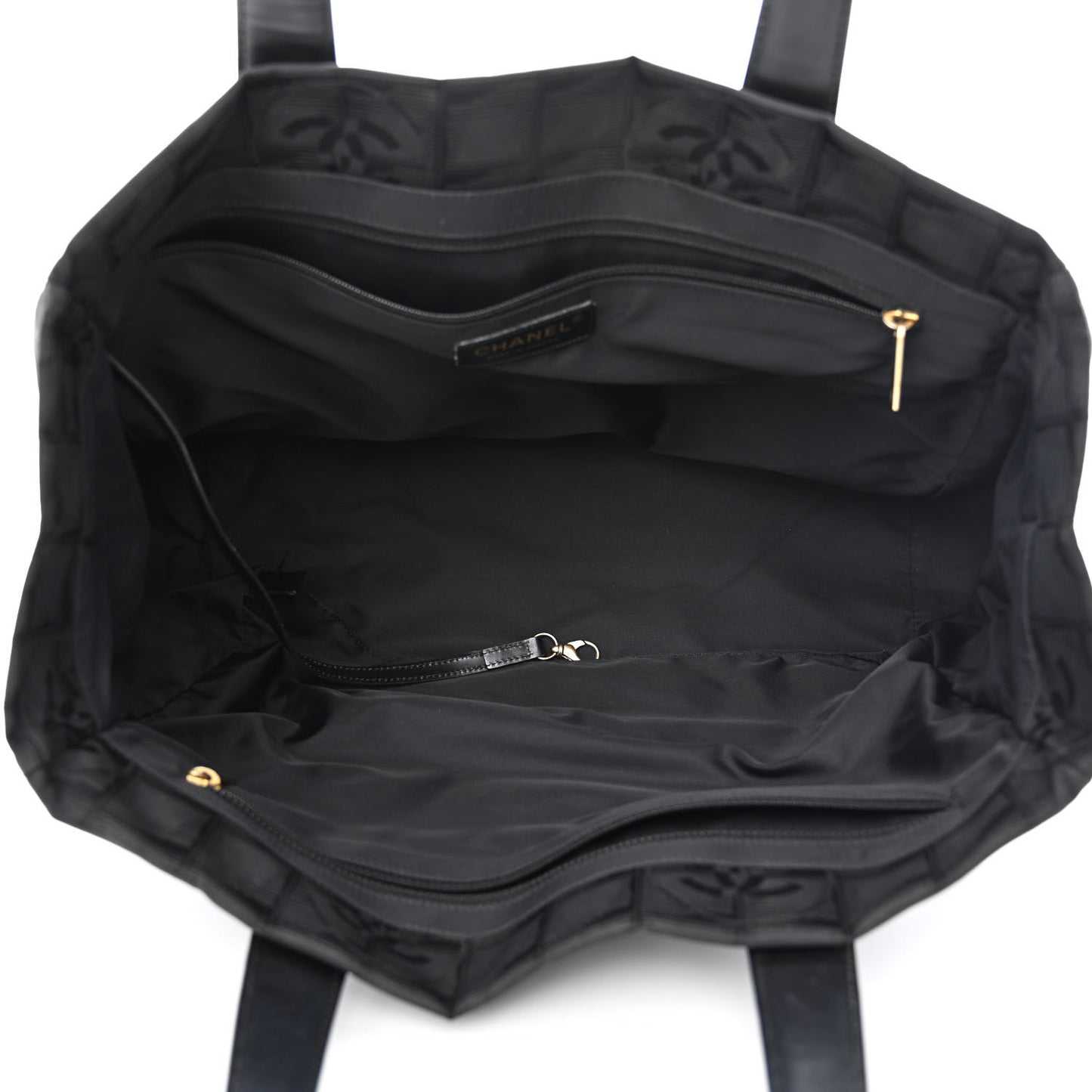 Nylon Medium Travel Tote Black