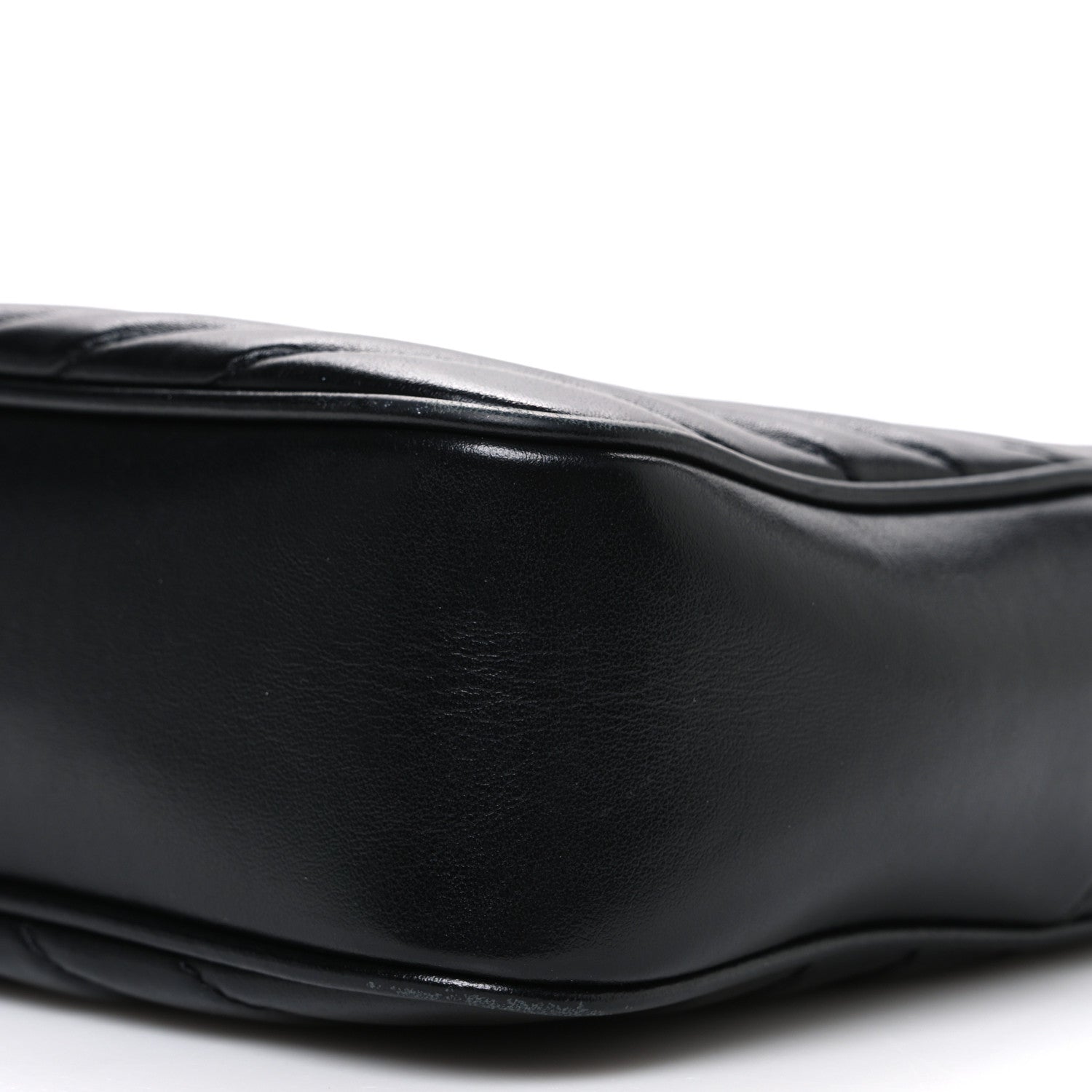 Saint Laurent Calfskin Matelasse Monogram Monochrome Lou Camera Bag Black 10 of 13