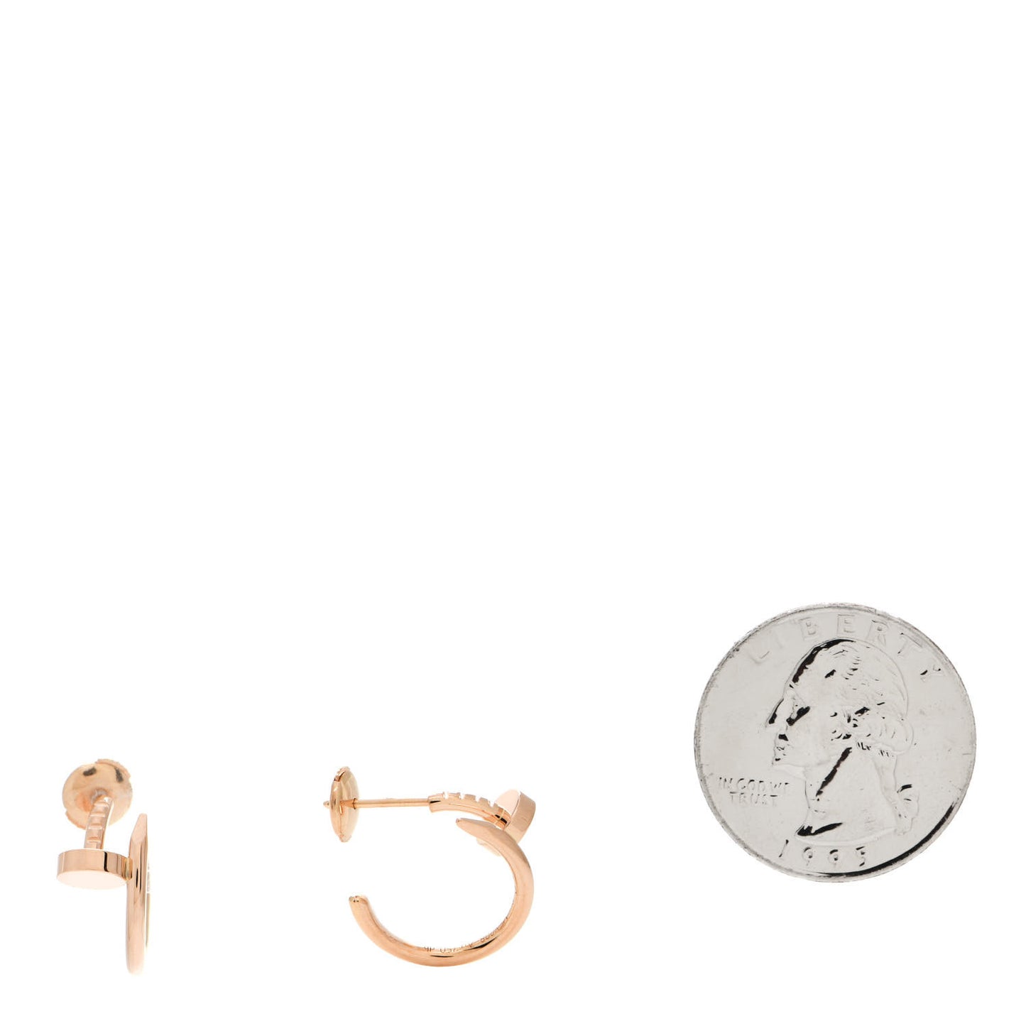 18K Pink Gold Juste Un Clou Hoop Earrings