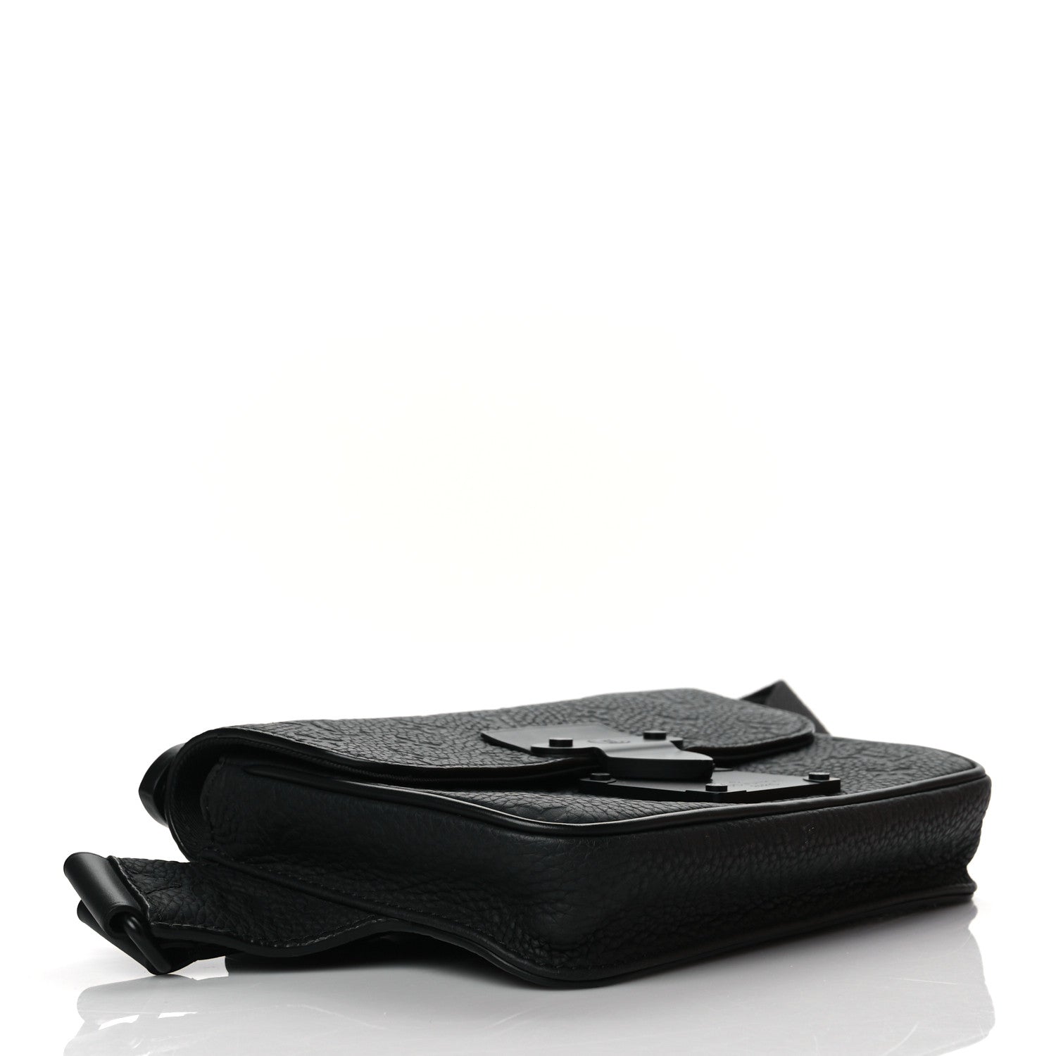 Louis Vuitton Taurillon Monogram S Lock Sling Bag Black 4 of 10