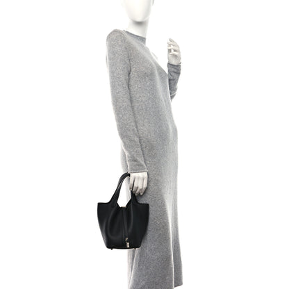 Hermes Taurillon Clemence Picotin Lock 18 PM Black 2 of 12